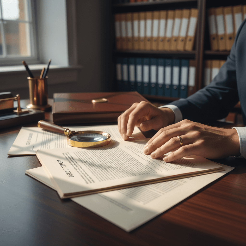 Title encumbrances legal document review